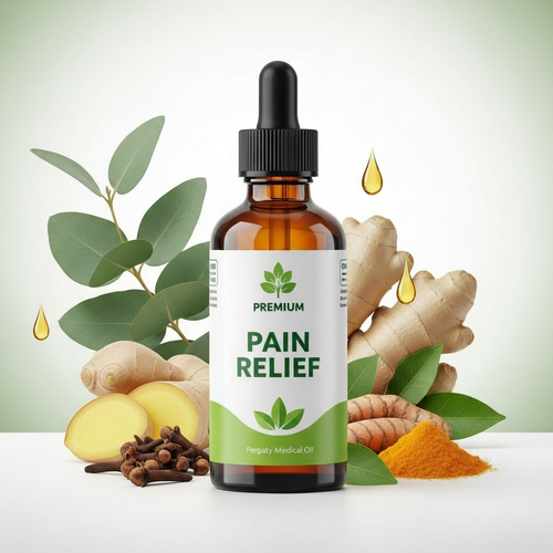 Organic Pain Relief Oil – Natural Herbal Formula for Joint, Muscle & Body Pain