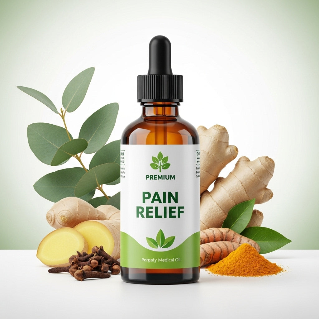 Organic Pain Relief Oil – Natural Herbal Formula for Joint, Muscle & Body Pain